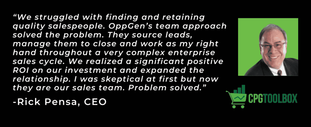 CPG Toolbox Testimonial